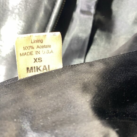 JERRY SHABO Black Soft Leather Jacket Minimalist XS Zip Front Fitted Luxury - Picture 12 of 12